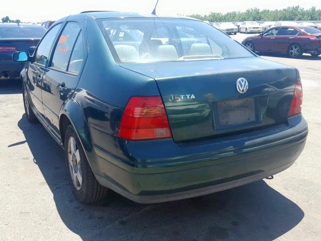 3VWSC29M5YM018338 - 2000 VOLKSWAGEN JETTA GLS GREEN photo 3