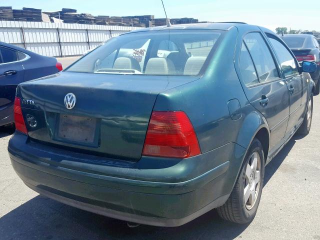 3VWSC29M5YM018338 - 2000 VOLKSWAGEN JETTA GLS GREEN photo 4