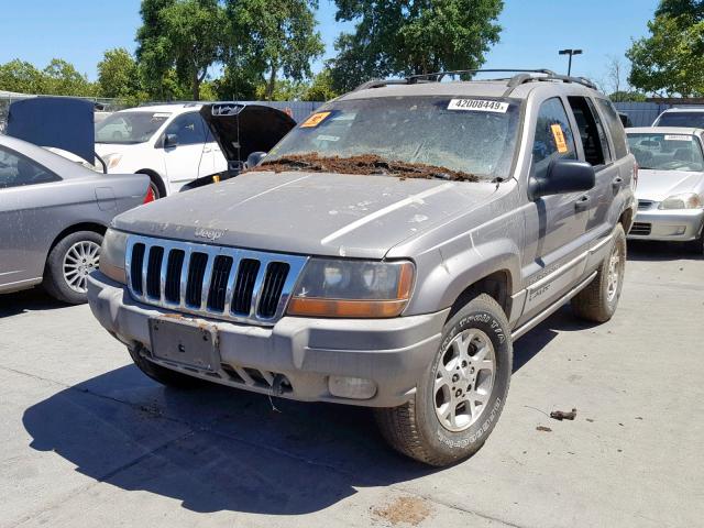 1J4GW58N2XC637405 - 1999 JEEP GRAND CHER GRAY photo 2