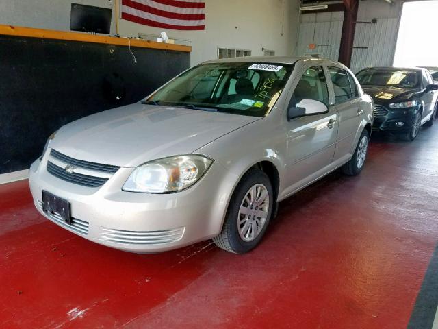 1G1AT58H197208551 - 2009 CHEVROLET COBALT LT GOLD photo 2