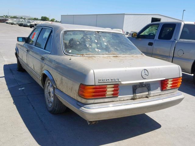 WDBCA39E3MA568381 - 1991 MERCEDES-BENZ 560 SEL GOLD photo 3