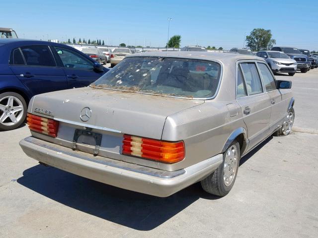 WDBCA39E3MA568381 - 1991 MERCEDES-BENZ 560 SEL GOLD photo 4