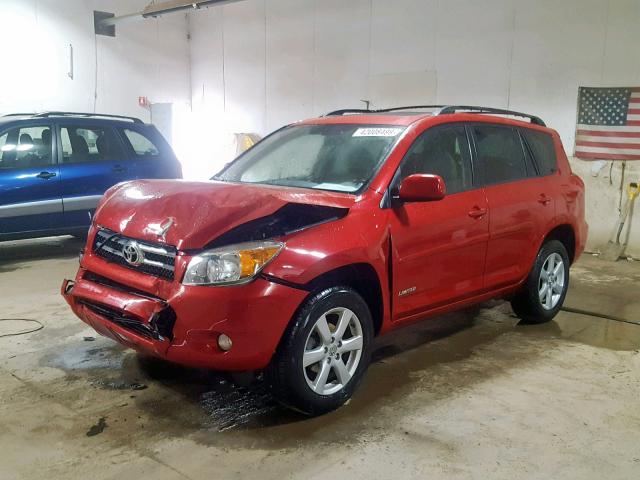 JTMZD31V985104735 - 2008 TOYOTA RAV4 LIMIT RED photo 2