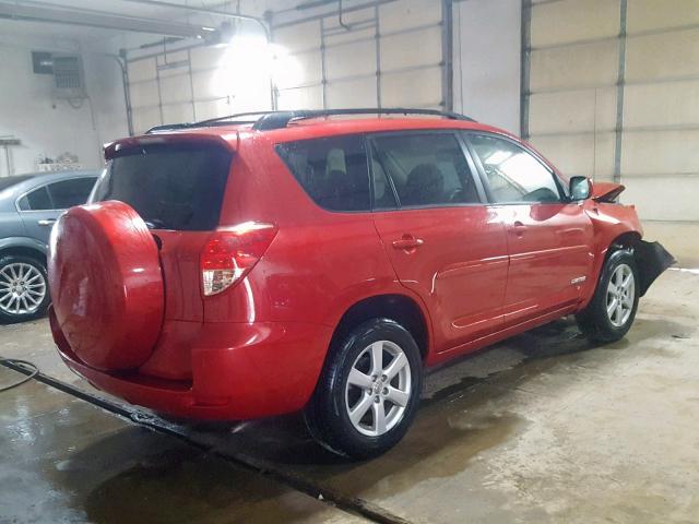 JTMZD31V985104735 - 2008 TOYOTA RAV4 LIMIT RED photo 4