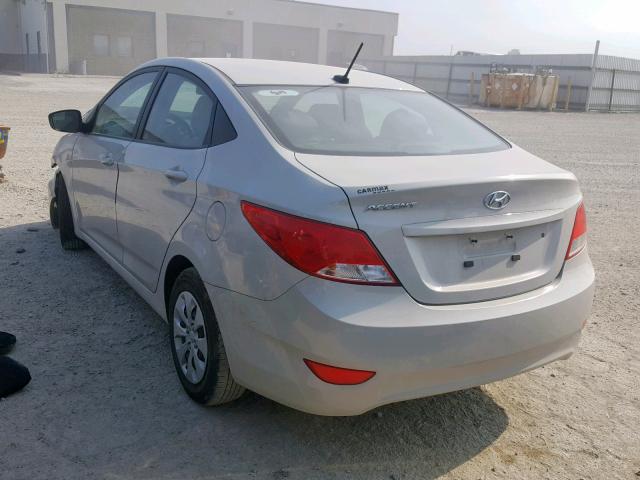 KMHCT4AEXHU238427 - 2017 HYUNDAI ACCENT SE TAN photo 3