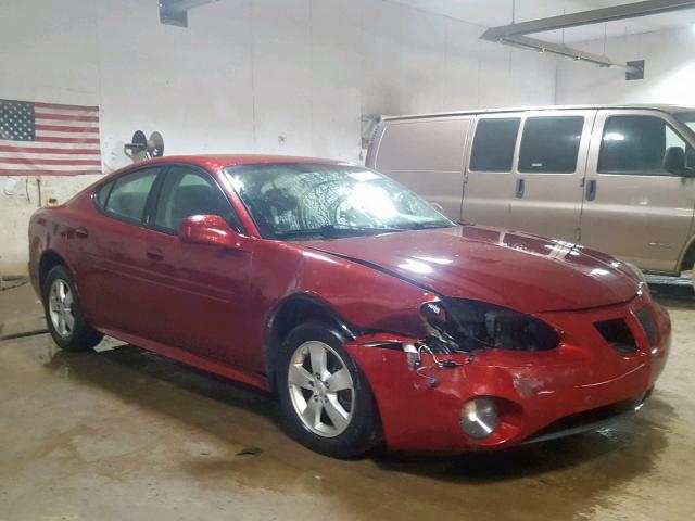 2G2WP552681129667 - 2008 PONTIAC GRAND PRIX RED photo 1