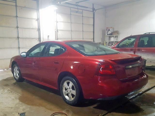 2G2WP552681129667 - 2008 PONTIAC GRAND PRIX RED photo 3