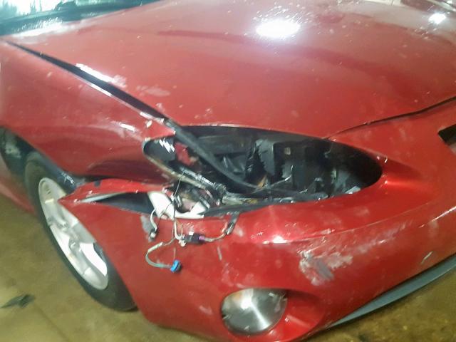 2G2WP552681129667 - 2008 PONTIAC GRAND PRIX RED photo 9