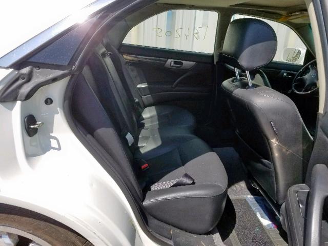 JNKAY41E53M005916 - 2003 INFINITI M45 WHITE photo 6