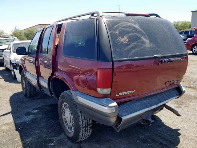 1GKDT13W4T2572278 - 1996 GMC JIMMY RED photo 3