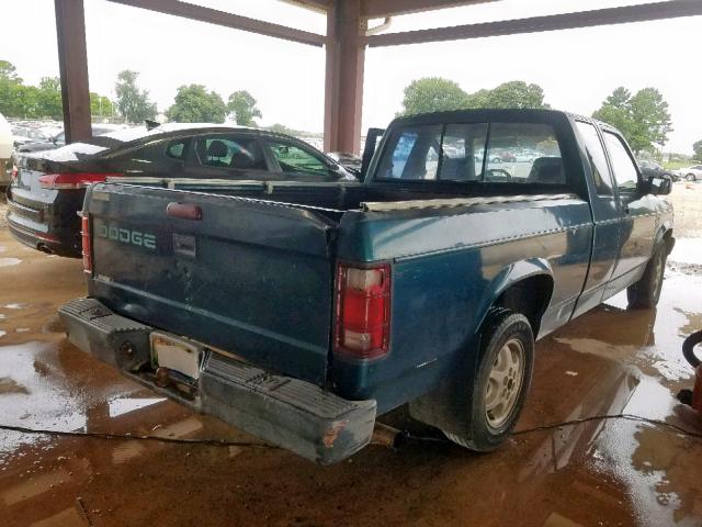 1B7GL23XXRW130629 - 1994 DODGE DAKOTA GREEN photo 4