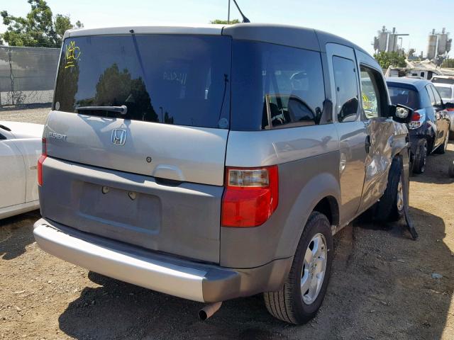 5J6YH18523L021494 - 2003 HONDA ELEMENT EX SILVER photo 4