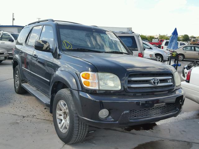 5TDZT38A84S211687 - 2004 TOYOTA SEQUOIA LI BLACK photo 1