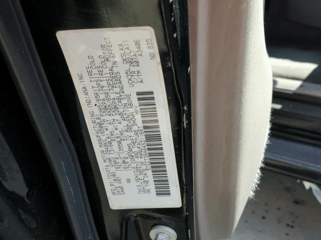 5TDZT38A84S211687 - 2004 TOYOTA SEQUOIA LI BLACK photo 10