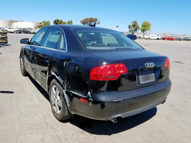 WAUAF78E96A122562 - 2006 AUDI A4 2 BLACK photo 3