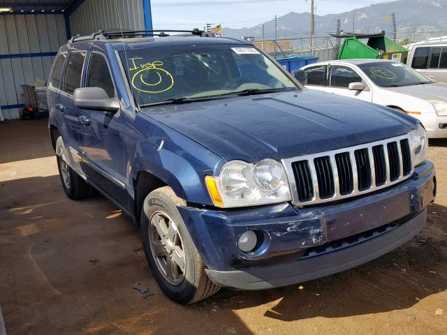 1J4HR58N35C611789 - 2005 JEEP GRAND CHER BLUE photo 1