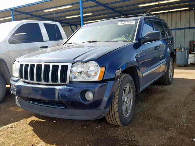 1J4HR58N35C611789 - 2005 JEEP GRAND CHER BLUE photo 2