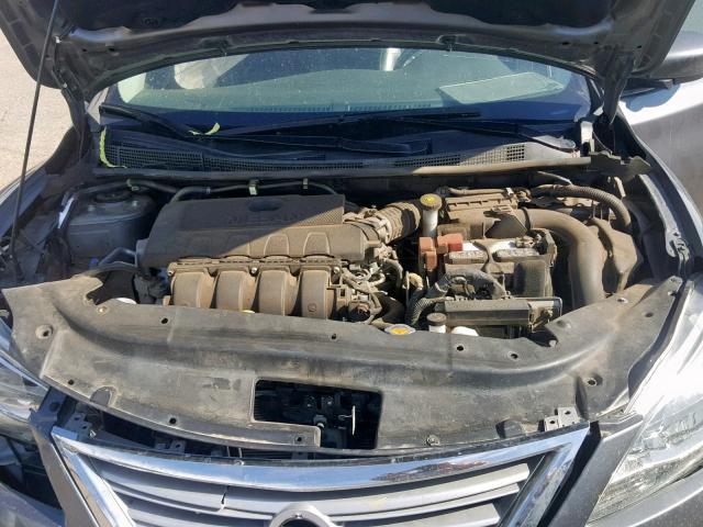 3N1AB7AP8FY363828 - 2015 NISSAN SENTRA S SILVER photo 7