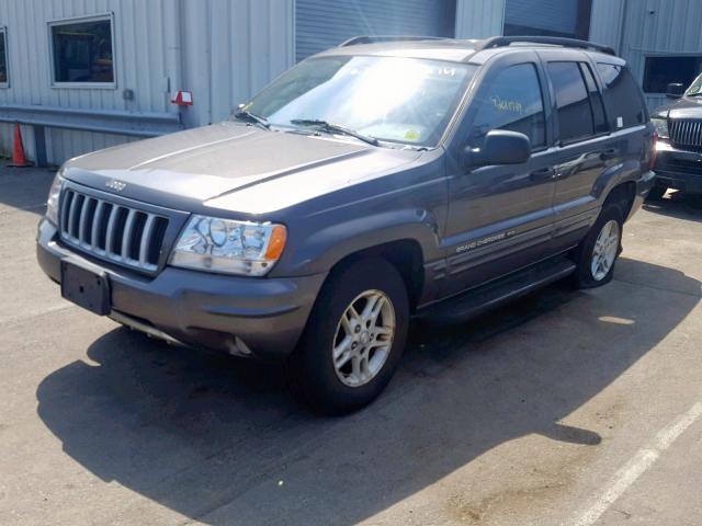 1J4GW48S64C208991 - 2004 JEEP GRAND CHER GRAY photo 2