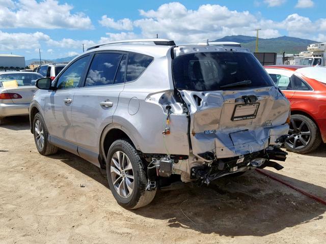 JTMRJREV1JD161805 - 2018 TOYOTA RAV4 HV LE SILVER photo 3