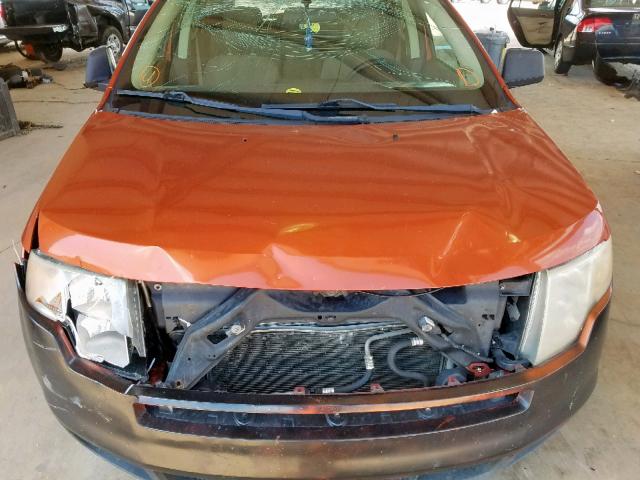 2FMDK36C58BA13329 - 2008 FORD EDGE SE ORANGE photo 7