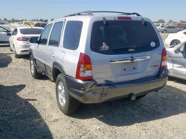 4F2YZ94123KM29729 - 2003 MAZDA TRIBUTE LX SILVER photo 3