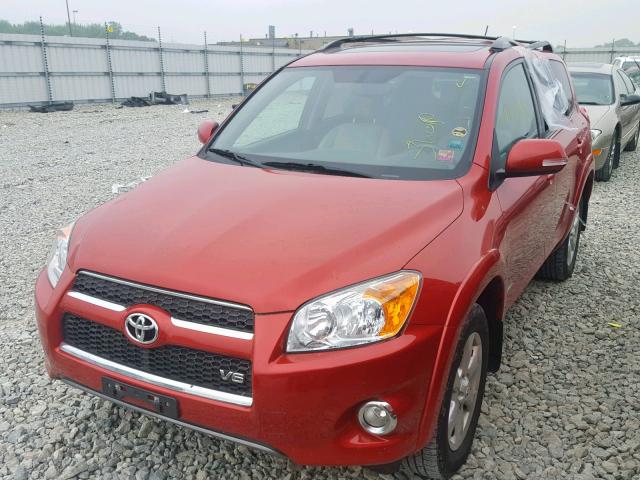 2T3DK4DVXBW059158 - 2011 TOYOTA RAV4 LIMIT RED photo 2