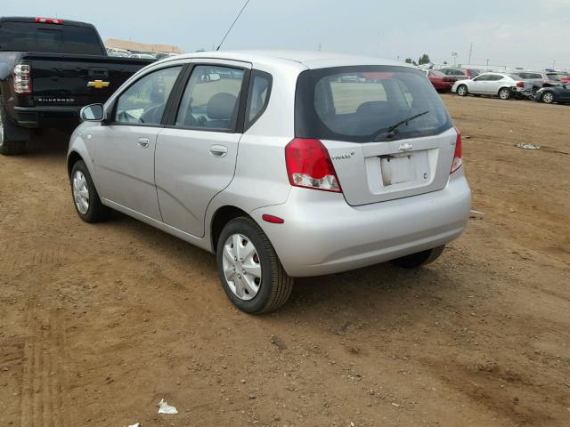 KL1TD66658B151813 - 2008 CHEVROLET AVEO BASE Күміс фото 3
