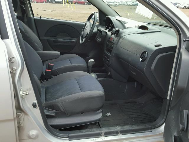 KL1TD66658B151813 - 2008 CHEVROLET AVEO BASE Күміс фото 5