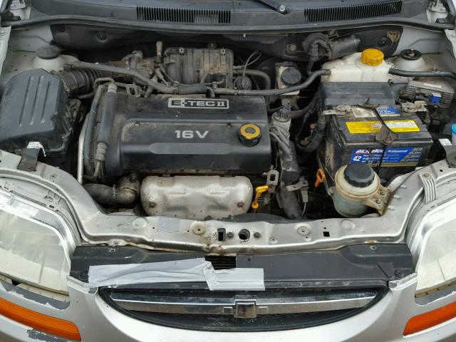 KL1TD66658B151813 - 2008 CHEVROLET AVEO BASE Күміс фото 7