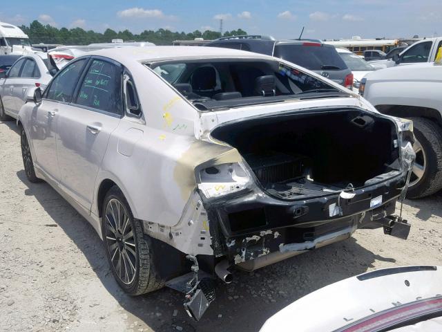 3LN6L2LU5GR632669 - 2016 LINCOLN MKZ HYBRID WHITE photo 3