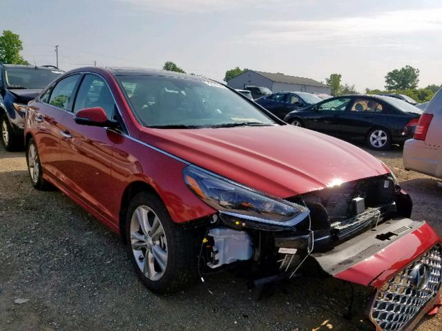 5NPE34AF1JH718510 - 2018 HYUNDAI SONATA SPO RED photo 1