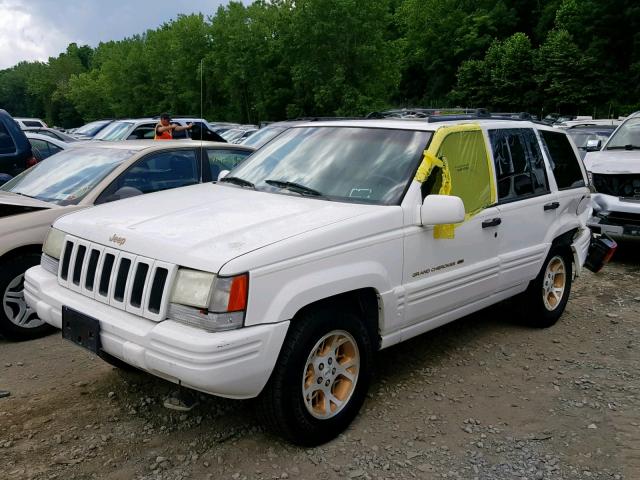 1J4GZ78Y0TC202423 - 1996 JEEP GRAND CHER WHITE photo 2