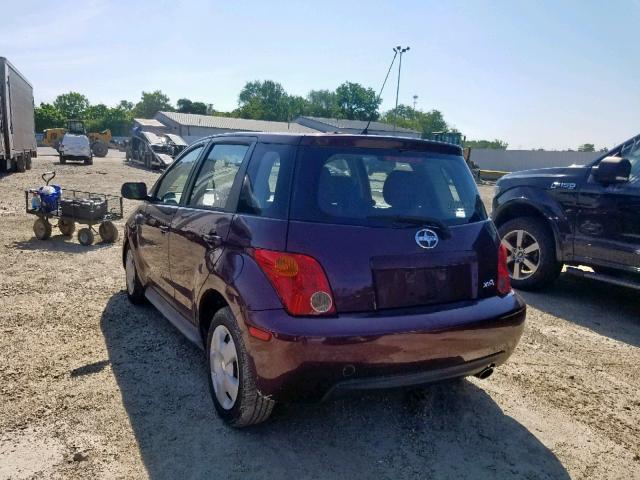 JTKKT624450094032 - 2005 TOYOTA SCION XA MAROON photo 3