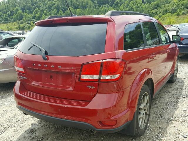 3C4PDDEG9DT545249 - 2013 DODGE JOURNEY R/ RED photo 4