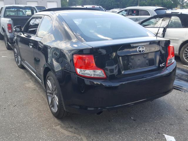 JTKJF5C75B3010901 - 2011 TOYOTA SCION TC 黑色 照片 3