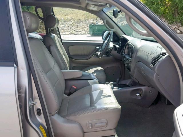 5TDBT48A04S219080 - 2004 TOYOTA SEQUOIA LI SILVER photo 5