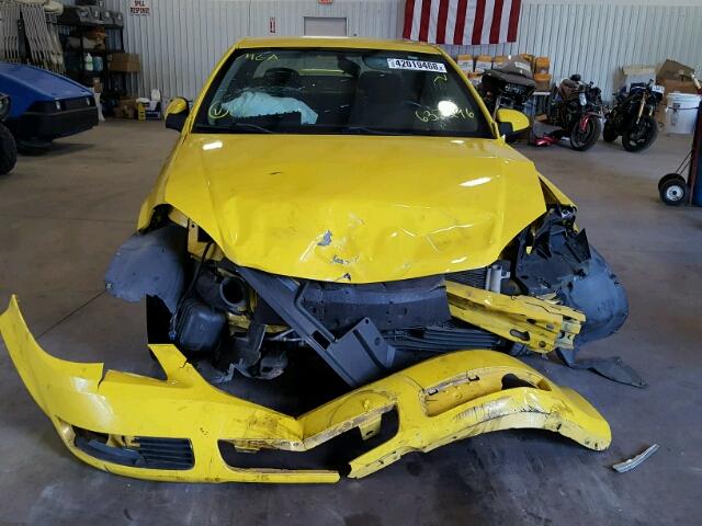 1G1AL15F967637296 - 2006 CHEVROLET COBALT LT YELLOW photo 9