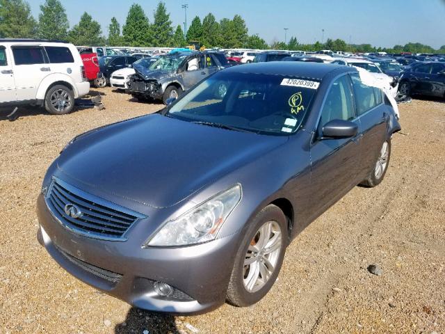 JN1CV6AR9CM672251 - 2012 INFINITI G37 GRAY photo 2