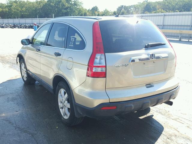 JHLRE48587C110662 - 2007 HONDA CR-V TAN photo 3