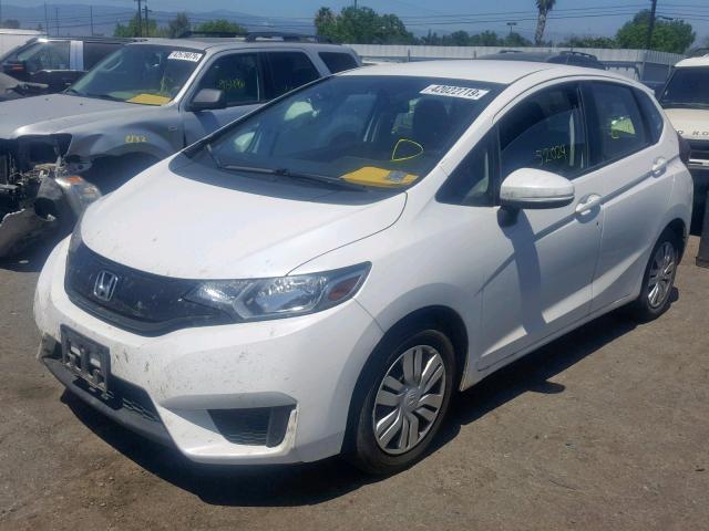 JHMGK5H56GX006343 - 2016 HONDA FIT LX WHITE photo 2