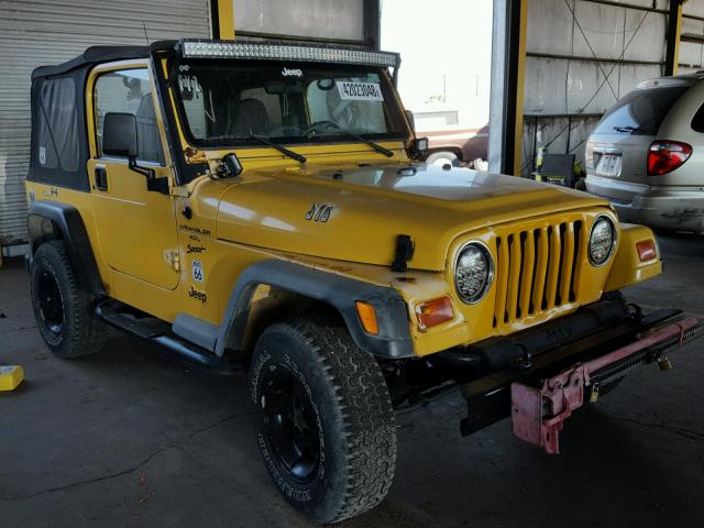 1J4FA49SXYP731549 - 2000 JEEP WRANGLER / YELLOW photo 1