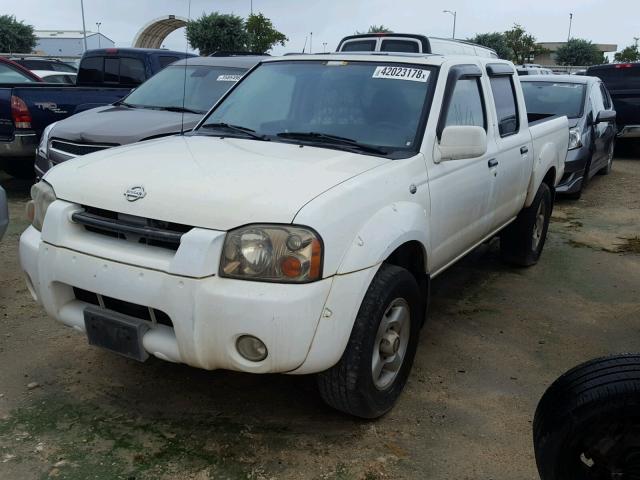 1N6ED27T51C319252 - 2001 NISSAN FRONTIER C WHITE photo 2