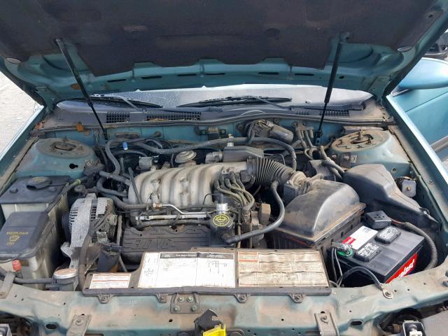 1FACP50UXNA259739 - 1992 FORD TAURUS L TEAL photo 7