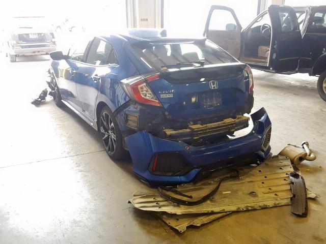 SHHFK7H40JU224729 - 2018 HONDA CIVIC SPOR BLUE photo 3