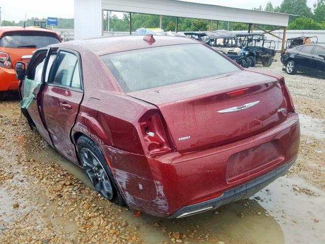 2C3CCAGG6KH632095 - 2019 CHRYSLER 300 S RED photo 3