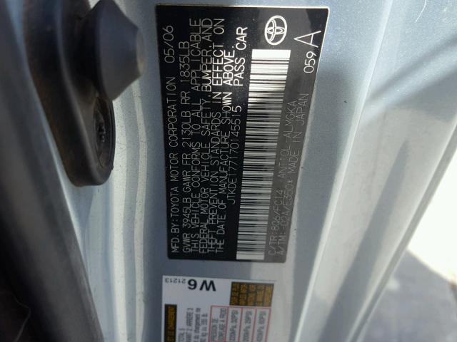 JTKDE177170145515 - 2007 TOYOTA SCION TC Mavi foto 10