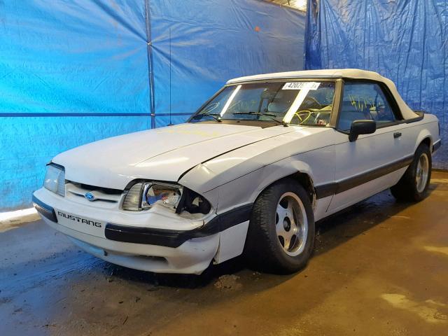 1FACP44M0MF104221 - 1991 FORD MUSTANG LX WHITE photo 2