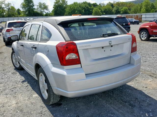 1B3HB48B38D508530 - 2008 DODGE CALIBER SX SILVER photo 3