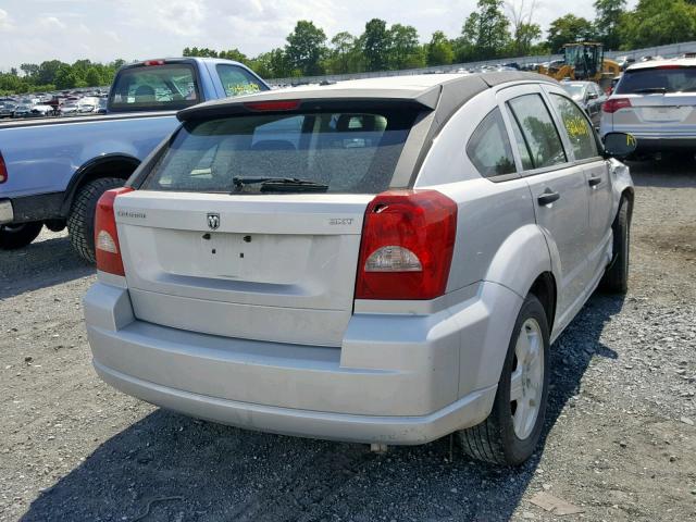 1B3HB48B38D508530 - 2008 DODGE CALIBER SX SILVER photo 4